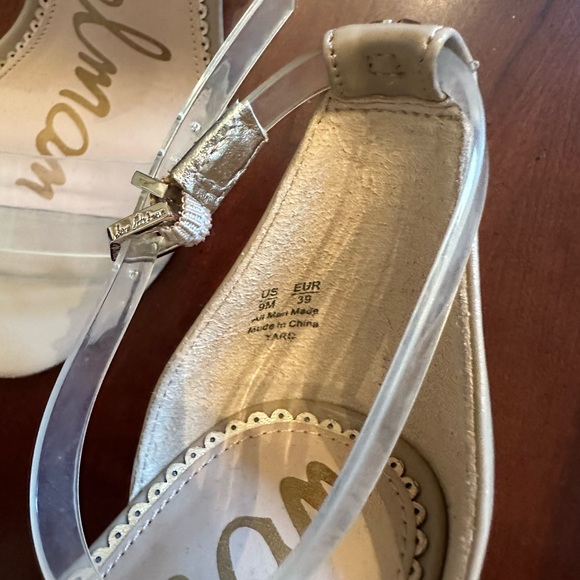 Sam Edelman Yaro Heels in Clear & Nude Patent - Picture 8 of 11